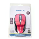 Mouse Óptico Inalámbrico Philco Serie 245 – Rojo