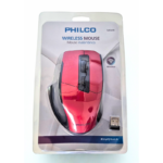 Mouse Inalámbrico Philco 345 – Eficiencia Energética (1xAA) Rojo